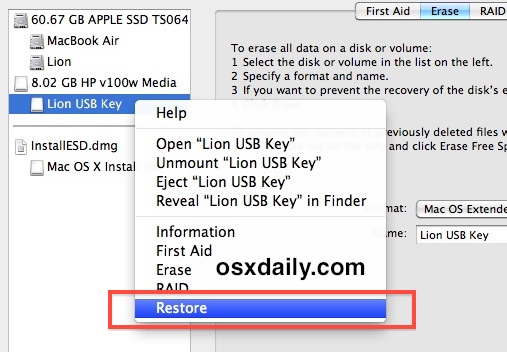 make a recovery disk for mac